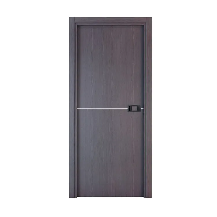 Bloc-porte Riva (Cuir basalte, 73 cm, Grise, Sans, Sans)