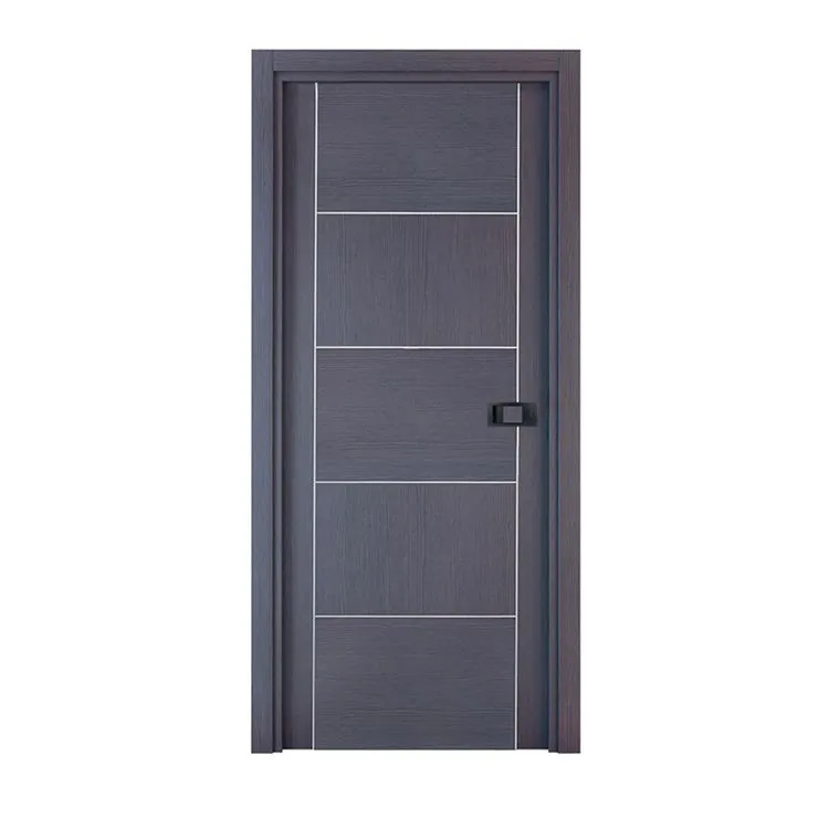 Bloc-porte Casoar (Chene Blanc, 73 cm, Grise, Sans, Magnétique à clé)